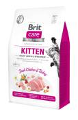 Croquettes Chat - Brit Care Grain Free kitten Healthy Growth and Development - 0,4kg