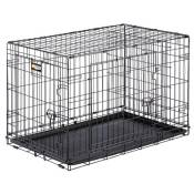 Ferplast Ferplast Cage de transport pliable pour chiens DOG-INN 90, enclos pour chiots, transport en métal séparation inclus, porte double avec fermet