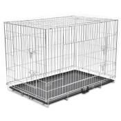 Maisonchic - Cage métallique et pliable pour chiens