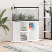 vidaXL Support pour aquarium blanc 100x40x60 cm bois
