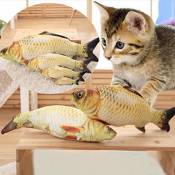 Yiitay Catnip Toys Catnip Simulation en peluche poisson