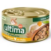18 x 85 g Terrine au poulet Ultima Nature, nourriture humide pour chat