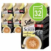 32x40g Classic Soup poulet, filets de thon Sheba -