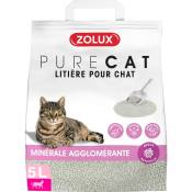 Zolux - Litière agglomérante parfum floral Purecat 5 litres