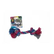 Doggy Masters Colorful Yute Play Double noeud 18cm