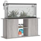 vidaXL Support pour aquarium sonoma gris 121x41x58cm