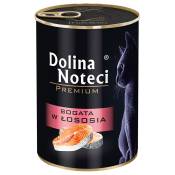 24 x 400 g Dolina Noteci Premium riche en saumon nourriture humide pour chats
