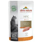 24x55g poulet Jelly HFC Almo Nature Nourriture humide pour chat