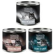 Lot Wild Freedom Adult 12 x 200 g pour chat - lot mixte III (4 x truite, 4 x porc, 4 x cheval)