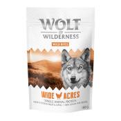 6x180g Bouchées Wide Acres poulet Wolf of Wilderness - Friandises pour chien