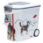 Conteneur à croquettes Curver pour chien - motif agility : jusqu'à 12 kg de croquettes (35 litres)