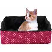 Jalleria - Boîte à litière pour Chat, Boîte à litière pour Animaux de Compagnie imperméable Pliable portatif pour Animaux Easy Clean Kitty Litière