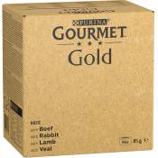 96x85g Jumbopack Gourmet Gold Les Mousselines: bœuf