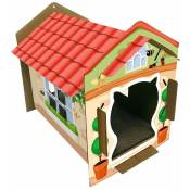 Croci - Griffoir en carton Villa Modèle couleur pour chats