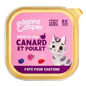 Lot Edgard & Cooper Kitten Pâté sans céréales 12