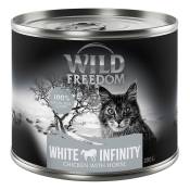 Lot Wild Freedom Adult 12 x 200 g pour chat - White Infinity - poulet, cheval