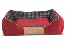 Scruffs Highland Grand lit pour Chien 75 x 60 cm Rouge