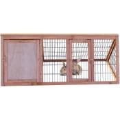 Maxxpet - clapier cage pour lapins 118x52x45cm - Enclos