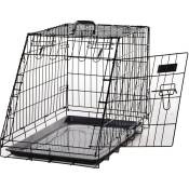 Pawhut - Cage de transport pour chien taille l dim.