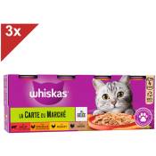 12 Boîtes en gelée 4 variétés pour chat 390g (4x3) - Whiskas