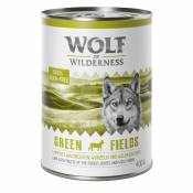 1x400g Wolf of Wilderness Boîtes Green Fields, agneau