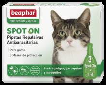 Antiparasitaires Naturels Spot On pour Chats 3 Pipettes