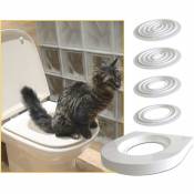 Siège de toilette pour chat système d'entraînement aux toilettes bac à litière bac à litière système d'entraînement au siège de toilettes pour