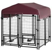 PawHut Chenil extérieur cage pour chiens tissu oxford