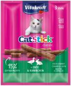 Cat-Sticks Mini Canard-Lapin pour Chats 3 Bâtonnets