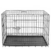 Sunfay Cage pour chien animaux Métallique portable