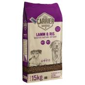 2 x 15 kg Carrier agneau & riz nourriture pour chien sec
