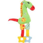 Jouet en peluche puppy Girafe verte . 30 cm. pour chiots.