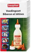 Kit biberon + 4 tétines et 1 goupillon pour animaux