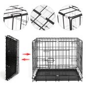 Cage pliable pour chiens B.LIVEM® 2 portes 24 pouces
