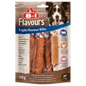 8in1 Triple Flavour Ribs Côtes à mâcher pour chien