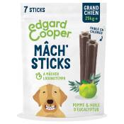 Bâtonnets Edgard & Cooper Mâch' Sticks pomme, eucalyptus pour chien - pour les grands chiens (dès 25 kg, 21 sticks)