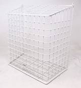 DWD Large White Letter Box Door Cage Guard Protect