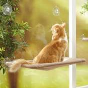 Galozzoit - Hamac pour chat -Hamac de Chat monté sur la fenêtre pour la Perche du Chat, lit Suspendu pour Animal de Compagnie à Ventouse Confortable,