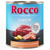 Rocco Junior 6 x 800 g pour chien - bœuf, saumon,