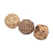 rosewood 19478 - jouet trio de boules médium - 8 cm