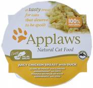 Applaws Cat Juicy Chicken Breast with Duck Pot 10 x