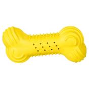 Juguete para perro refrescante hueso amarillo Trixie 11 cm.
