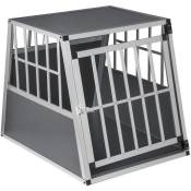 EUGAD Cage Aluminium Cage de Transport pour Chien Animal,Gris