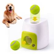 Sjlerst - Lanceur de balle automatique interactif pour chien - Machine de récompense alimentaire - Machine à lancer de balle de tennis pour dressage