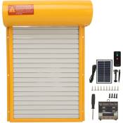 Eosnow - Porte automatique de poulailler à énergie solaire avec capteur de lumière, minuterie, télécommande, écran led, ouvre-porte automatique de