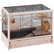 Hamsterville Cage en bois fsc pour hamsters et souris. Variante hamsterville - Mesures: 60 x 34 x h 49 cm - - Ferplast