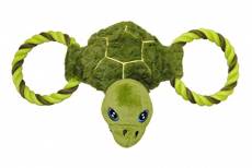 Jolly Pets Jolly Tug-a-Mal Turtle Tug/Squeak Toy, Extra