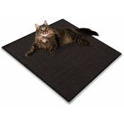Karat - Tapis à griffer pour Chat Sisal Pour chats 60 x 80 cm Noir - Noir