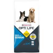 Opti Life Senior Medium et Maxi Dog Food avec poulet et riz 12,5 kgs Offre exclusive