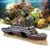 Bateau aquarium décoration ornement Titanic perdu